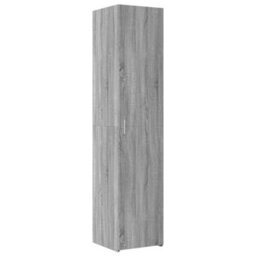 Berkfield Slim Storage Cabinet Grey Sonoma 40X42.5X225 Cm Engineered Wood - thumbnail 6