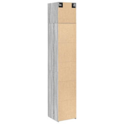 Berkfield Slim Storage Cabinet Grey Sonoma 40X42.5X225 Cm Engineered Wood - thumbnail 8