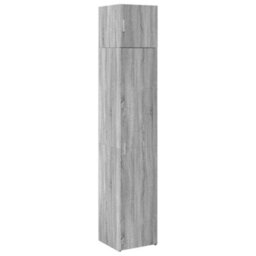 Berkfield Slim Storage Cabinet Grey Sonoma 40X42.5X225 Cm Engineered Wood - thumbnail 2
