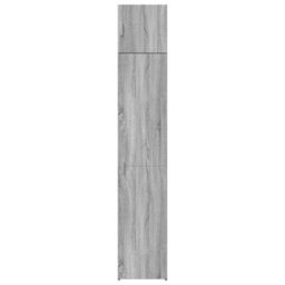Berkfield Slim Storage Cabinet Grey Sonoma 40X42.5X225 Cm Engineered Wood - thumbnail 4