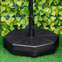 4 Cantilever Parasol Base Stand Sand Water Filled Umbrella Weight 80Kg - thumbnail 3