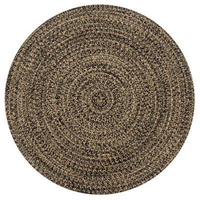 Vidaxl Handmade Rug Jute Black And Natural 150 Cm - image 1