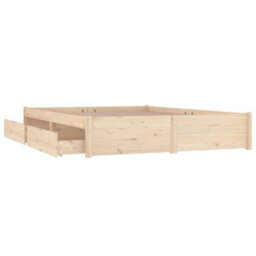 Berkfield Bed Frame With Drawers 180X200 Cm 6Ft Super King - thumbnail 7