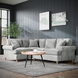 Alfie Plum Right Hand Corner Sofa For Living Room - Fully Assembled By Roseland Furniture - thumbnail 8