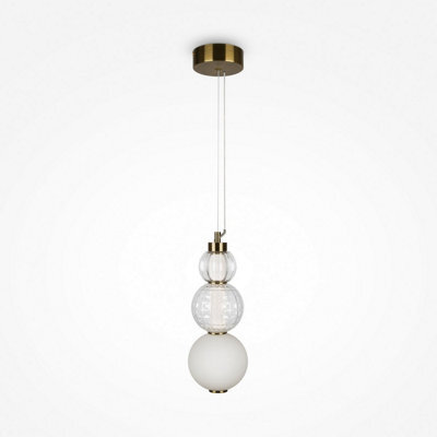 Luminosa Lighting Luminosa Maytoni Collar Modern Integrated Led Pendant Ceiling Light Gold 3000K - image 1