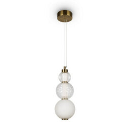 Luminosa Lighting Luminosa Maytoni Collar Modern Integrated Led Pendant Ceiling Light Gold 3000K - thumbnail 3