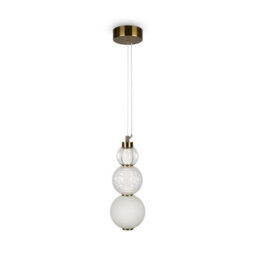 Luminosa Lighting Luminosa Maytoni Collar Modern Integrated Led Pendant Ceiling Light Gold 3000K - thumbnail 2