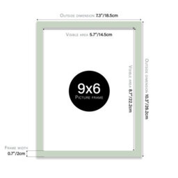 9X6 Mint Green Picture Frame (22.9 X 15.2Cm) Poster, Photo, Artwork, Gallery Wall Or Print - thumbnail 3
