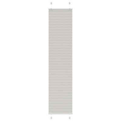 Berkfield Modern Pleated Blind Light Grey 50X200 Cm Fabric Width 49.4 Cm Polyester