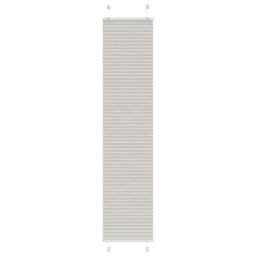 Berkfield Modern Pleated Blind Light Grey 50X200 Cm Fabric Width 49.4 Cm Polyester