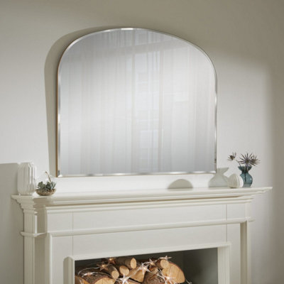 The Online Mirror Shop Overmantle Mirror Bevelled Edge Glass Simplistic Finish With Gold Frame - H 71Cm X W 93Cm For Hanging Anywhere Inside Of Your Home - image 1