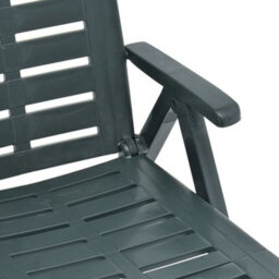 Walplus Folding Sun Lounger Plastic Green - thumbnail 8