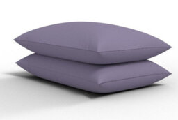 ARLinens Pair Of Pillowcase Polycotton Plain Dyed Housewife Pair Of Pillow Covers 75Cmx50Cm (Purple)