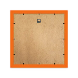 "10X10"" Orange Picture Frame - 10X10"" Square Frame With 9X9"" Mount For 10X10""/9X9"" Pictures Luxurious Style Thin Edge, 1 Pack" - thumbnail 3