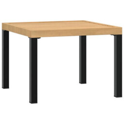 Berkfield Garden Coffee Table Black 55X55X39.5 Cm Powder-Coated Steel - thumbnail 5