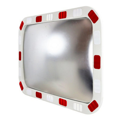 Vigil Reflective Traffic Mirror - 600mm - Includes Adjustable Bracket For Wall/post - image 1