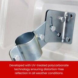 Vigil Reflective Traffic Mirror - 600mm - Includes Adjustable Bracket For Wall/post - thumbnail 5