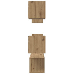 Berkfield Tv Cabinet 6 Pcs Artisan Oak 60 X 30 X 30 Cm Engineered Wood - thumbnail 8