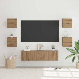 Berkfield Tv Cabinet 6 Pcs Artisan Oak 60 X 30 X 30 Cm Engineered Wood - thumbnail 1