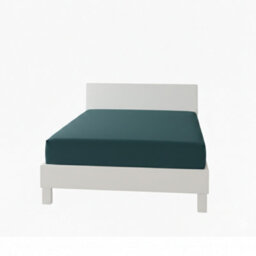 Polycotton Fitted Sheet Extra Deep 40Cm Skirt Easy Care Teal - thumbnail 2