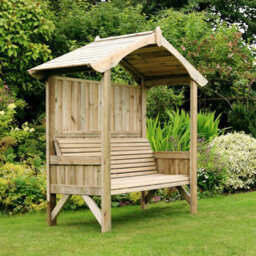 Tenby Arbour Wooden Garden Seat Bench Shelter By Zest Outdoor Living - thumbnail 9