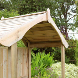 Tenby Arbour Wooden Garden Seat Bench Shelter By Zest Outdoor Living - thumbnail 5