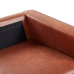 Beliani Living Room Set 4 Seater Savalen Faux Leather Golden Brown - thumbnail 9
