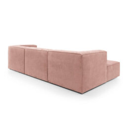 Abakus Direct Doris Modular Corner Sofa In Pink Cord Chenille - thumbnail 7