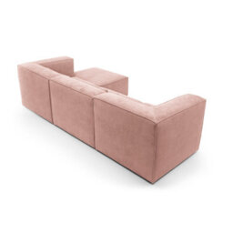Abakus Direct Doris Modular Corner Sofa In Pink Cord Chenille - thumbnail 5