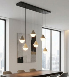 Emibig Lighting Emibig Giro Pendant Lamp 6 X G9 Black / Beige - thumbnail 3