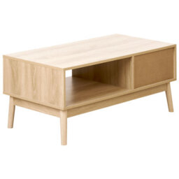 Beliani Coffee Table Lynwood Light Brown With Storage - thumbnail 6