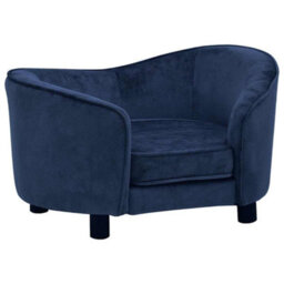 Vidaxl Dog Sofa Blue 69X49X40 Cm Plush - thumbnail 2