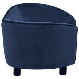 Vidaxl Dog Sofa Blue 69X49X40 Cm Plush - thumbnail 4