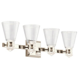 Luminosa Lighting Luminosa Kichler Kayva Integrated Led Wall Lamp Polished Nickel, 3000K, Ip44 - thumbnail 1