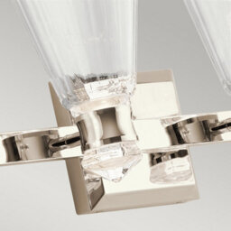 Luminosa Lighting Luminosa Kichler Kayva Integrated Led Wall Lamp Polished Nickel, 3000K, Ip44 - thumbnail 2
