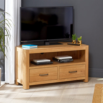 The Furniture Market Soho Oak Corner Tv Unit Up To 50 Tv Size - image 1
