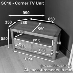 The Furniture Market Soho Oak Corner Tv Unit Up To 50 Tv Size - thumbnail 9
