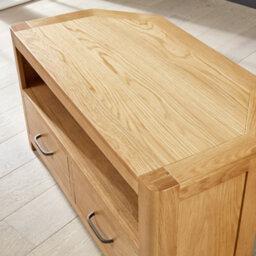 The Furniture Market Soho Oak Corner Tv Unit Up To 50 Tv Size - thumbnail 8