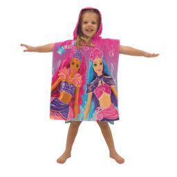 Barbie Childrens/kids Mermaid Hooded Towel Multicoloured (One Size) - thumbnail 3