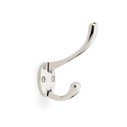 Alexander & Wilks Victorian Hat And Coat Hook - Polished Nickel