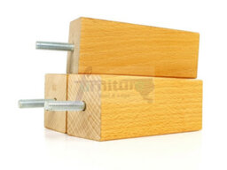 L&F 4X Replacement Furniture Legs Solid Wood 110mm High Sofas Chairs Settee Cabinets Legs M10 Tsp2055 - thumbnail 6