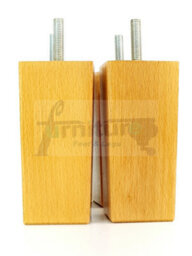 L&F 4X Replacement Furniture Legs Solid Wood 110mm High Sofas Chairs Settee Cabinets Legs M10 Tsp2055 - thumbnail 3