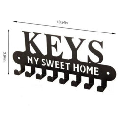 Bathroom Coat Hook, Coat Rack, Suitable For Bathroom, Kitchen, Living Room, Toilet, Screw Installation, Keys Letter - thumbnail 4