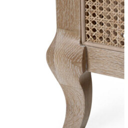 Julian Bowen Fleur 150Cm King Limed Oak Effect Rattan Headboard Bed - thumbnail 6