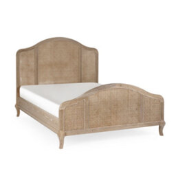 Julian Bowen Fleur 150Cm King Limed Oak Effect Rattan Headboard Bed - thumbnail 2
