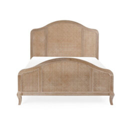 Julian Bowen Fleur 150Cm King Limed Oak Effect Rattan Headboard Bed - thumbnail 3