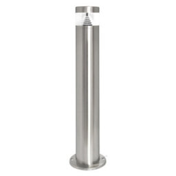 Long Life Lamps Company Modern Stainless Steel Led 12 Volt Bollard Garden Post Cool White Light Set With Transformer - thumbnail 3