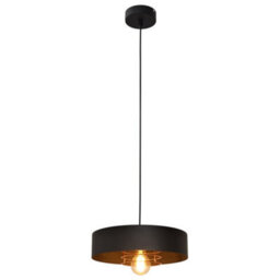 Luminosa Lighting Luminosa Babilon Cylindrical Pendant Ceiling Light Black, Rose Gold 30Cm - thumbnail 5