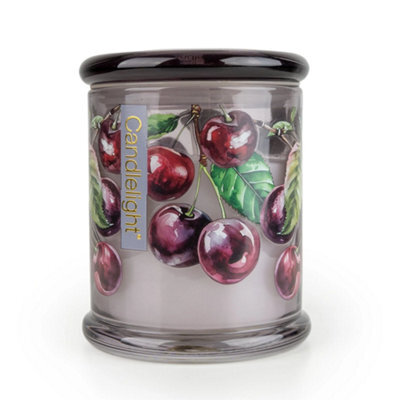 Candlelight Large Glass Jar Candle - Sour Cherry & Lime - image 1