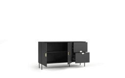 Arte Mond 3 Sideboard Cabinet W160 X H88 X D40 Cm Black Graphite - Sleek Storage For Contemporary Homes - thumbnail 2